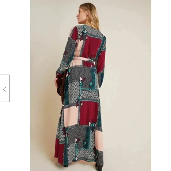 Anthropologie Size XS Porridge Virginia Wrap Maxi Dress NEW! - Picture 2 of 7